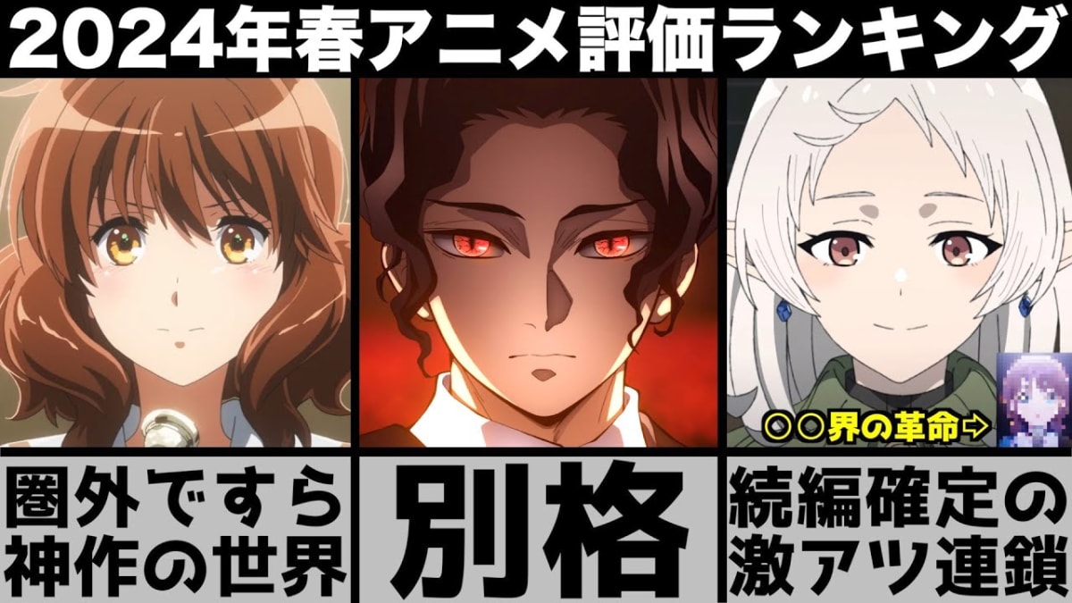 魔法を放つ『無職転生』ルーデウスと投球する『忘却バッテリー』清峰。2024年春アニメ個人評価ランキングの衝撃を表現。
